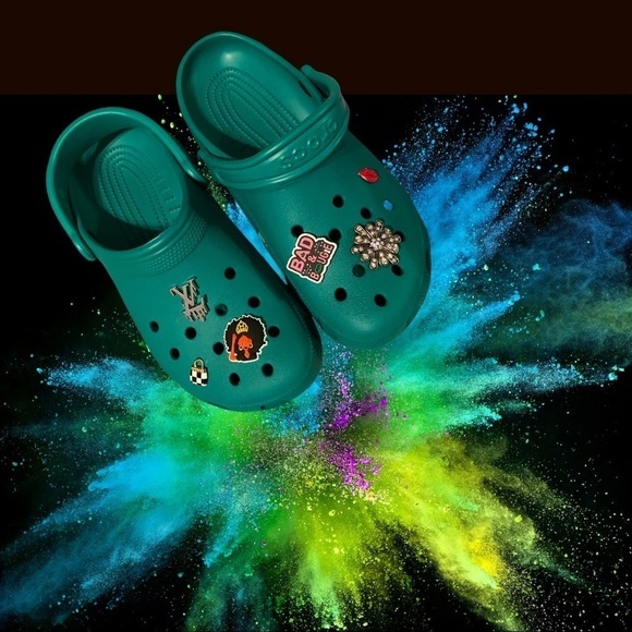 Authentic Customized Crocs #4 with Charms - Picture 1 of 4